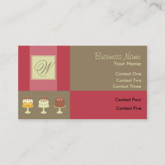 Ribbon Classic Cake Carte de visite