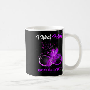 Ribbon Feather Fibromyalgie Bewusstsein Kaffeetasse