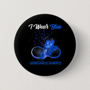 Ribbon Feather Hydrocephalus Bewusstsein Button