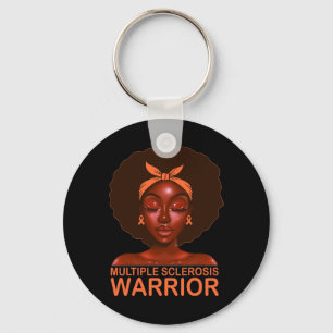 Ribbon Frau Awareness Warrior Black Afro Women Gir Schlüsselanhänger