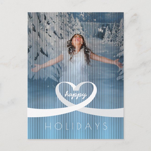 Ribbon Heart Postkarte (Vorderseite)