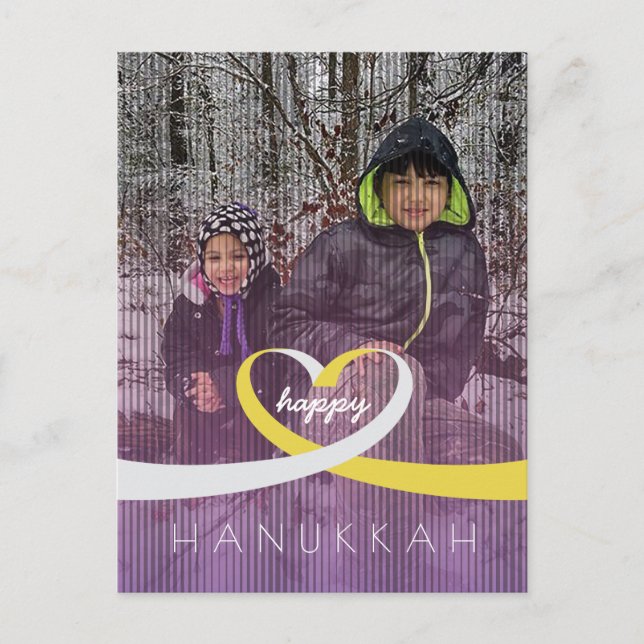 Ribbon Heart Postkarte (Vorderseite)