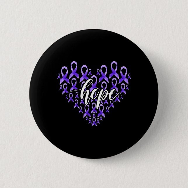 Ribbon Hearts Support-Team Überdosis-Bewusstsein Button (Vorderseite)