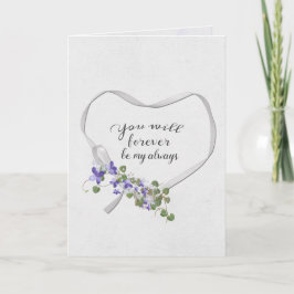 Ribbon Herz mit Ivy Bouquet Karte