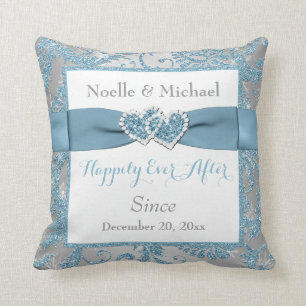 RIBBON/JEWELS Winter Wonderland Wedding Kissen