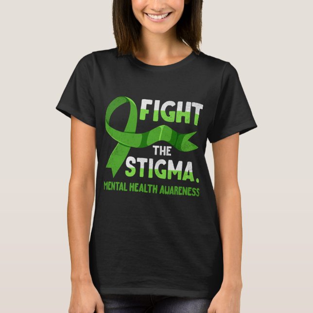 Ribbon kämpft gegen die psychischen Mütter der Sti T-Shirt (Vorderseite)