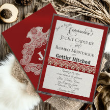 Ribbon & Lace Gettin' Hitched - Rot