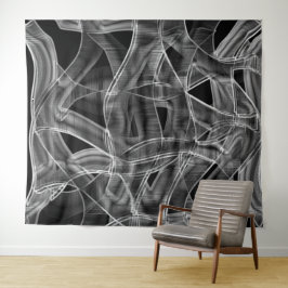 Ribbon-like curves, striking the embossed lines wandteppich