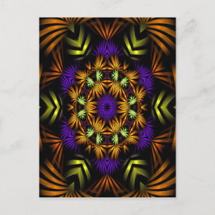 Ribbon Mandala Postkarte