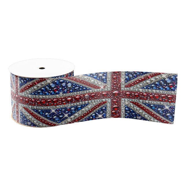 Ribbon mit Britischen Farben Ripsband (Spule)