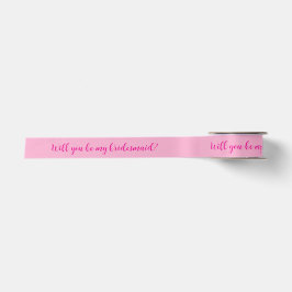 Ribbon mit Frage: Werden Sie meine Bridesmaid sein Satinband