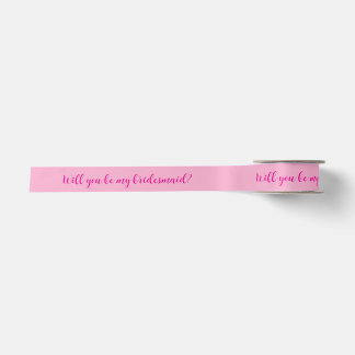 Ribbon mit Frage: Werden Sie meine Bridesmaid sein Satinband