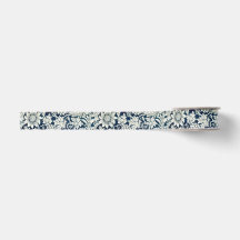 Ribbon - Muster für blaue und weiße Jugendstil