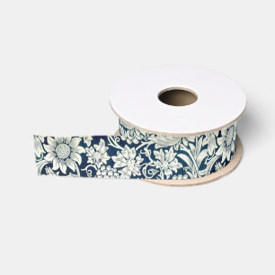 Ribbon - Muster für blaue und weiße Jugendstil Ripsband