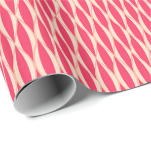Ribbon Print Mitte des Jahrhunderts - Farbtöne von Geschenkpapier