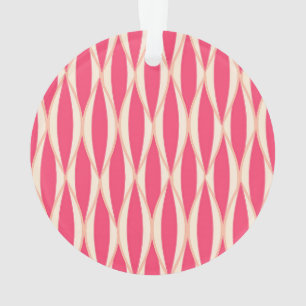 Ribbon Print Mitte des Jahrhunderts - Farbtöne von Ornament