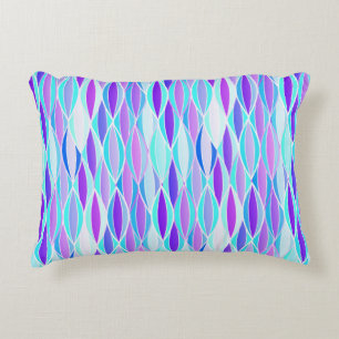 Ribbon Print Mitte des Jahrhunderts - violett und Zierkissen