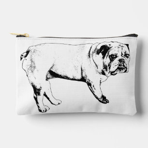 Ribbon-Ready Bulldog-Zip-Pouch Zubehörtasche