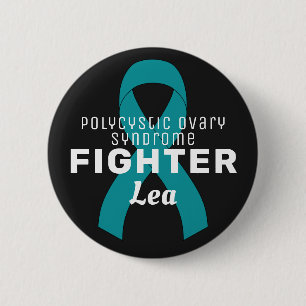 Ribbon-Schwarz-Knopf des polyzystischen Ovarialsyn Button