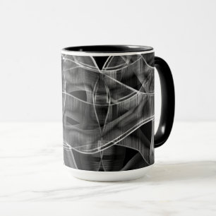 Ribbon-shaped curves, highlighted lines in relief tasse
