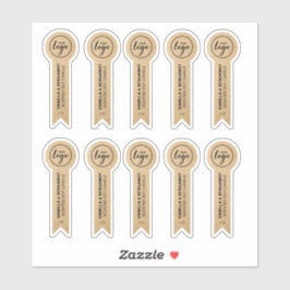 Ribbon Shaped Kraft Soy Candle Labels