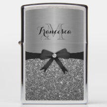 Ribbon & Silver Glitzer