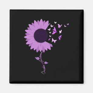 Ribbon Sonnenblume Schmetterling Überdosierung Sen Magnet