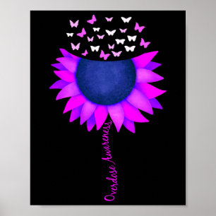Ribbon Sonnenblume Schmetterling Überdosierung Sen Poster