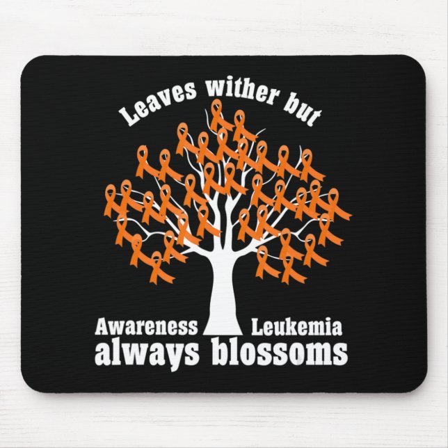Ribbon Tree Aml Leukämie Bewusstsein Mousepad (Vorne)