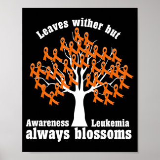 Ribbon Tree Aml Leukämie Bewusstsein Poster