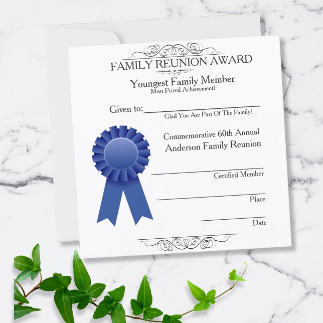 Ribbon Youngest Family Wiedersehen Awards Blue Einladung (Von Creator hochgeladen)