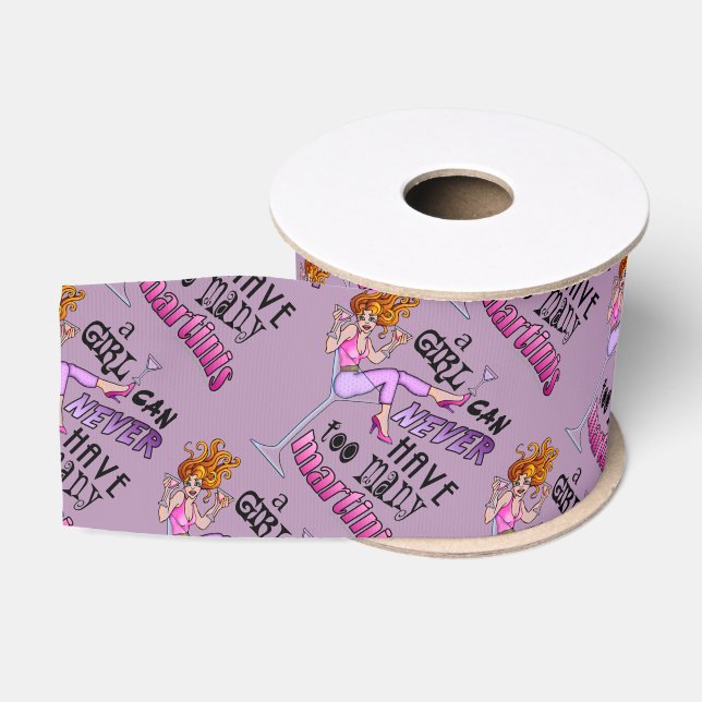 RIBBON - ZU VIELE MARTINIS RIPSBAND (Spule)