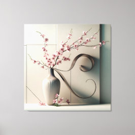 Ribboned Sakura Composition Leinwanddruck