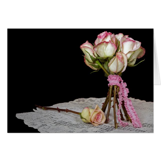 Ribbonierte Rose (Vorderseite (Horizontal))