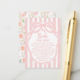 Ribbons Bows & Toes Book for Baby Enclosure Card Begleitkarte