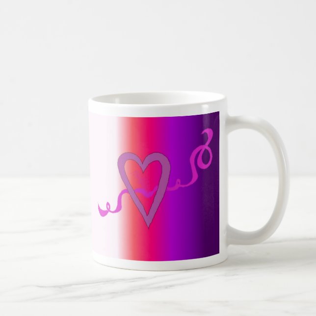 Ribbons der Liebe Kaffeetasse (Rechts)