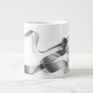 Ribbons in verschiedenen Grau- und Silbertönen Jumbo-Tasse