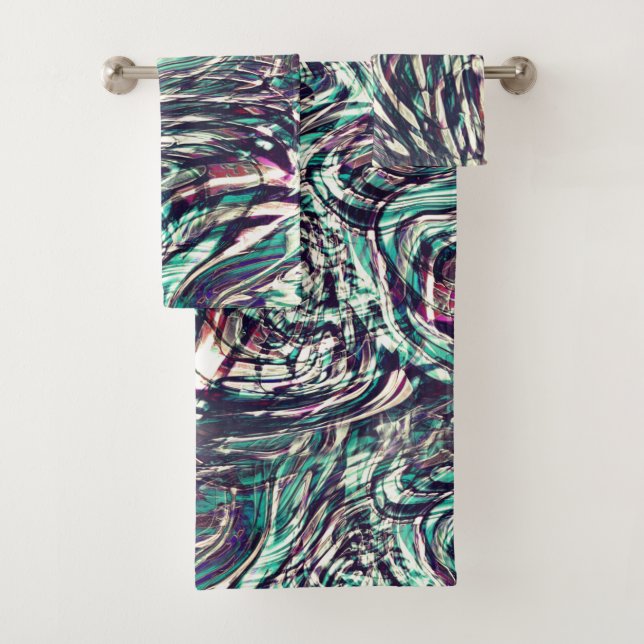 Ribbons oder Schleifen, die ausweichend durchquert Badhandtuch Set (Insitu)