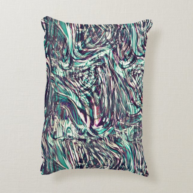 Ribbons oder Schleifen, die ausweichend durchquert Dekokissen (Rückseite(Vertikal))