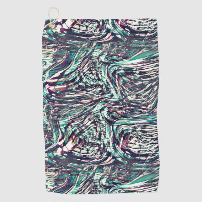 Ribbons oder Schleifen, die ausweichend durchquert Golfhandtuch (Vorderseite)