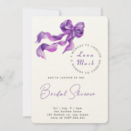 Ribbons & Romance Bridal Dusche Einladung