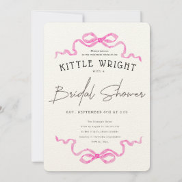 Ribbons & Romance Bridal Shower Einladung