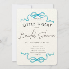 Ribbons & Romantisches Brautparty Einladung