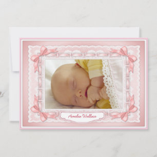 Ribbons und Spitzen-Vorlage - rosa