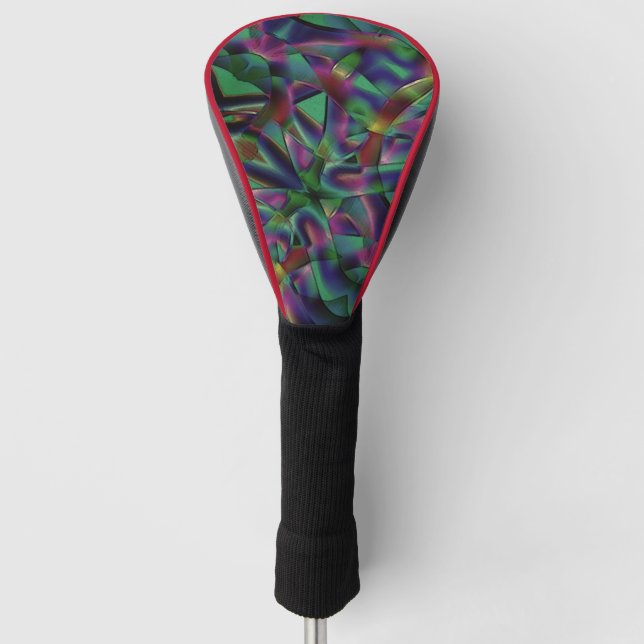 Ribbons verwoben mit dunklen Farben Golf Headcover (Vorderseite)