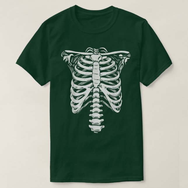 Ribcage-Skelett T-Shirt (Design vorne)