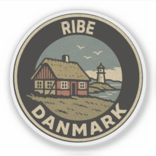 Ribe, Dänemark Danmark  Aufkleber