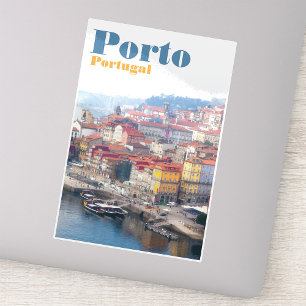 Ribeira und Douro Fluss. Porto, Portugal. Aufkleber