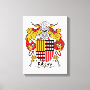 Ribeiro Familienwappen Leinwanddruck