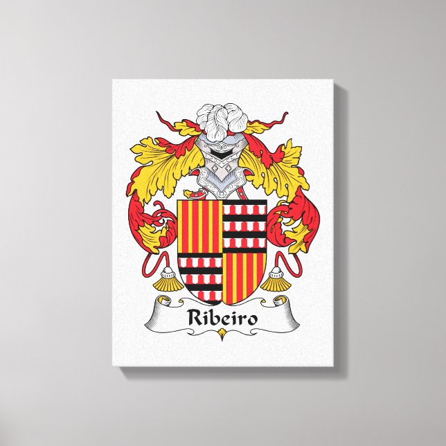 Ribeiro Familienwappen Leinwanddruck (Vorderseite)